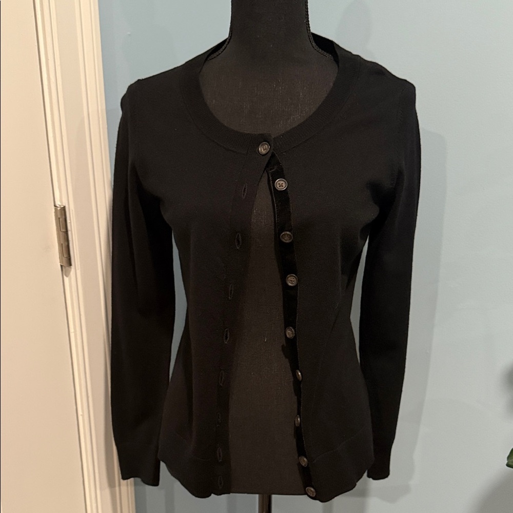Banana Republic Classic Wool Black Cardigan